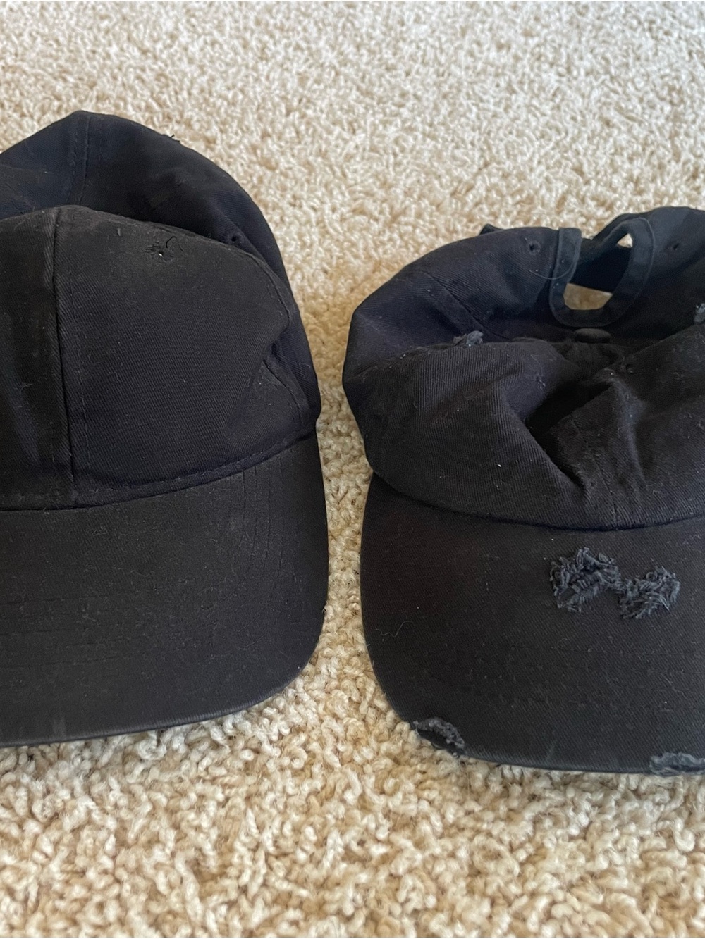 Black womens Casual Cotton Baseball Cap - Unbranded